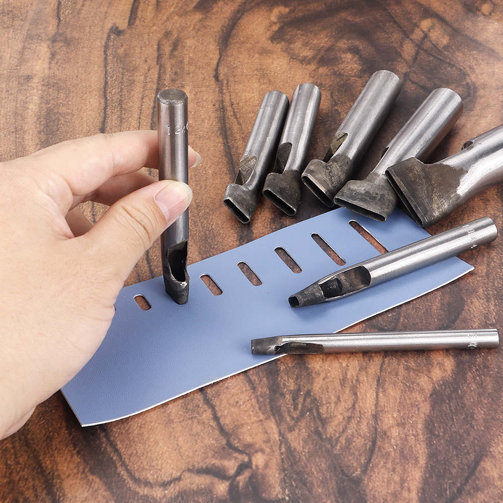 Leatherwork Embossing - 1pcs oval hole hand punching tool,