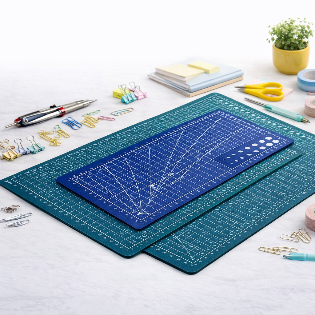 Leatherwork Table - Durable Double-Sided PVC Cutting Mat, Non-Slip