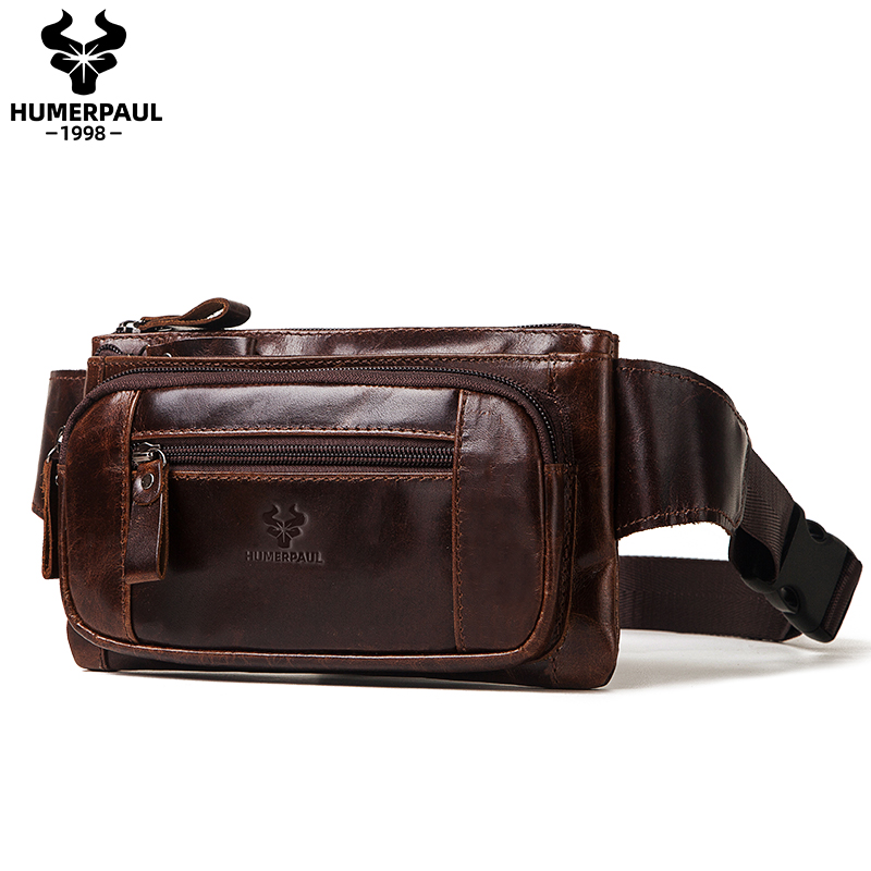 Leatherwork Belt - HUMERPAUL Men's Waist Fanny Pack Cowhide