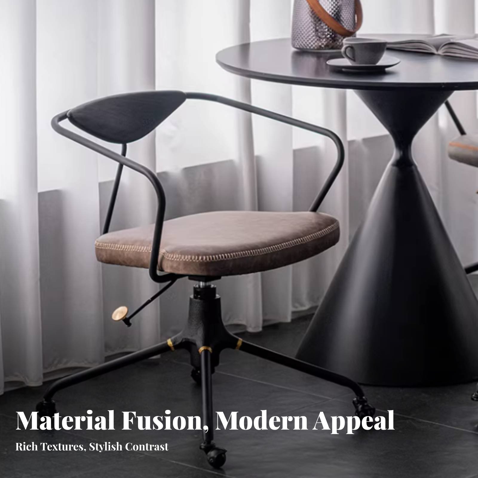 Ergonomic Rolling Chair Retro  - Leatherworker Workstation review and price