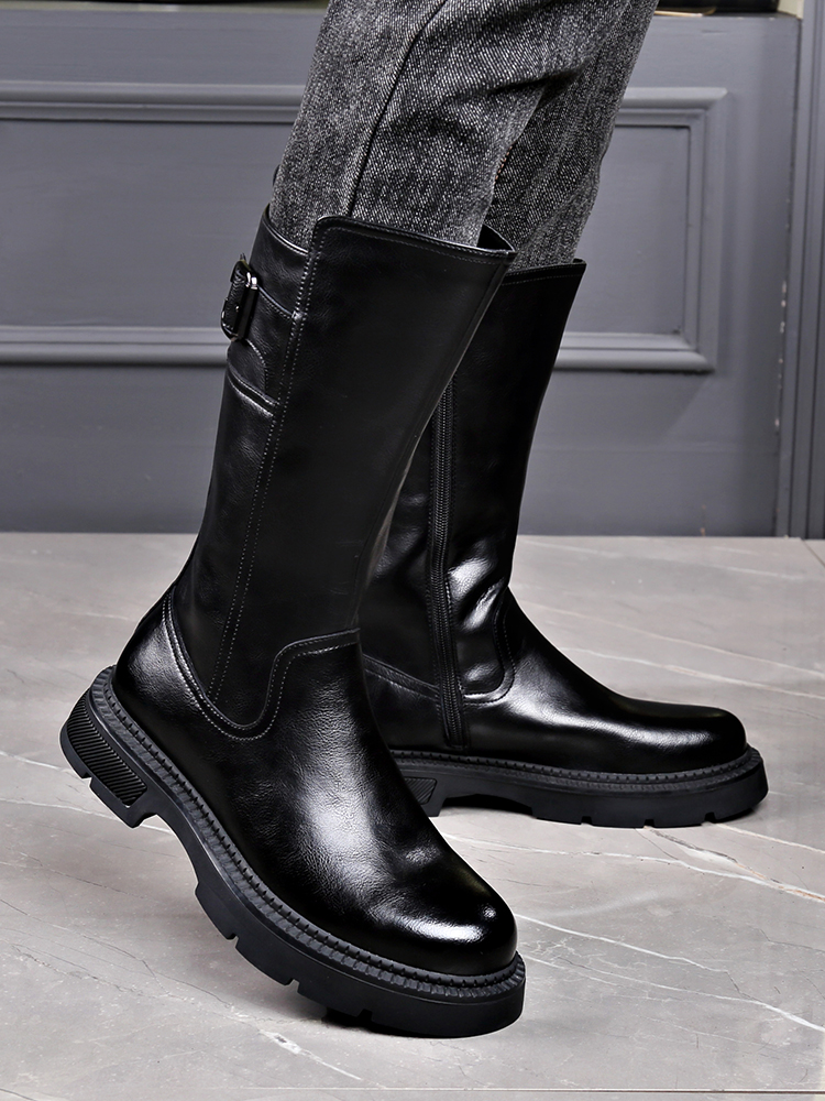 Men's Long Tube  Boots High To - Youtube Leatherwork review and price