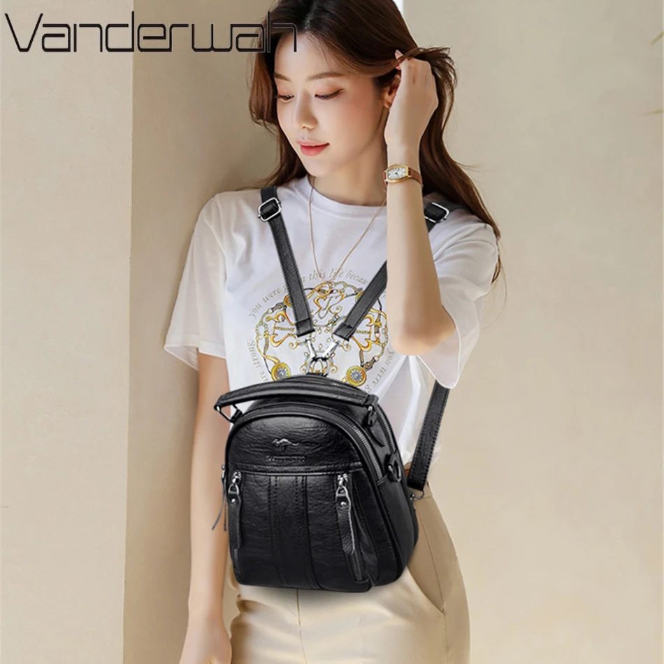 4 In 1 Leather Backpacks Multi - Leatherwork Letters review and price
