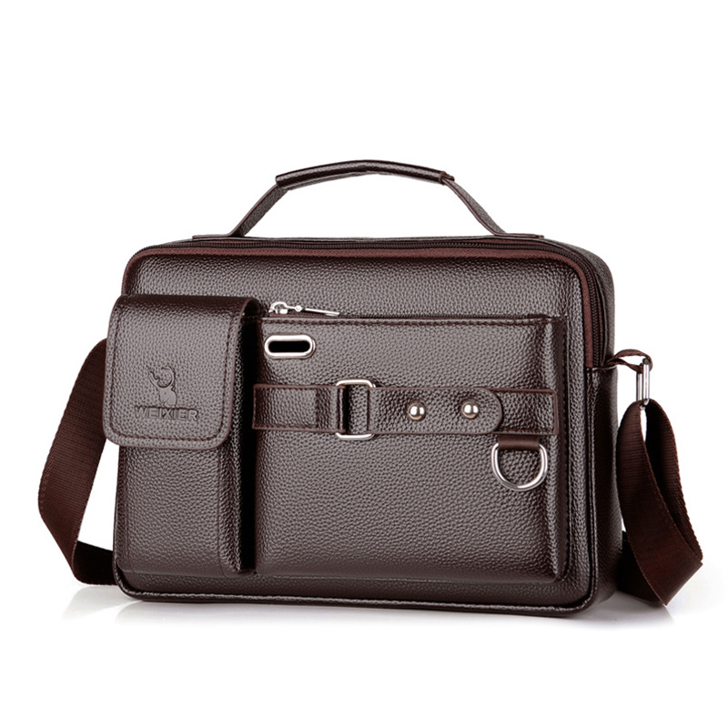 Brand Men Shoulder Bag Pu Leat - Leatherwork Letters review and price