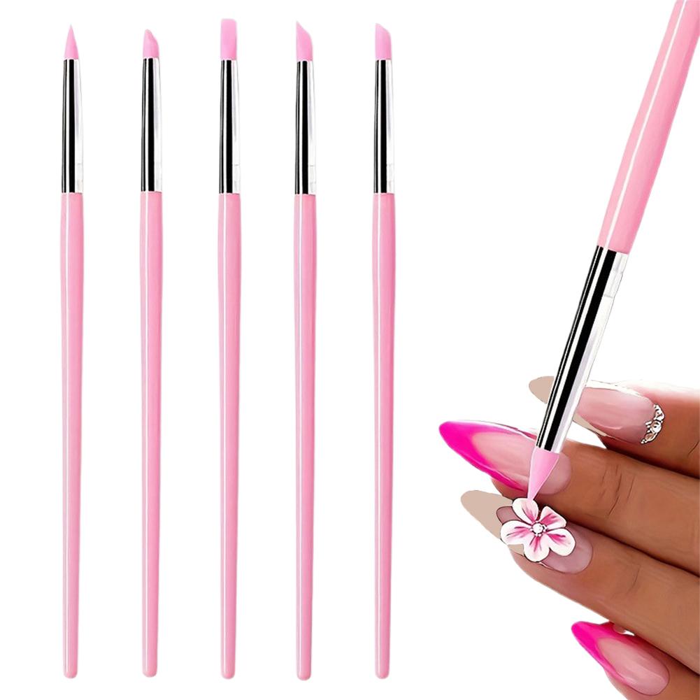 5Pcs/Set Silicone Nail Brush C - Leatherwork Embossing review and price