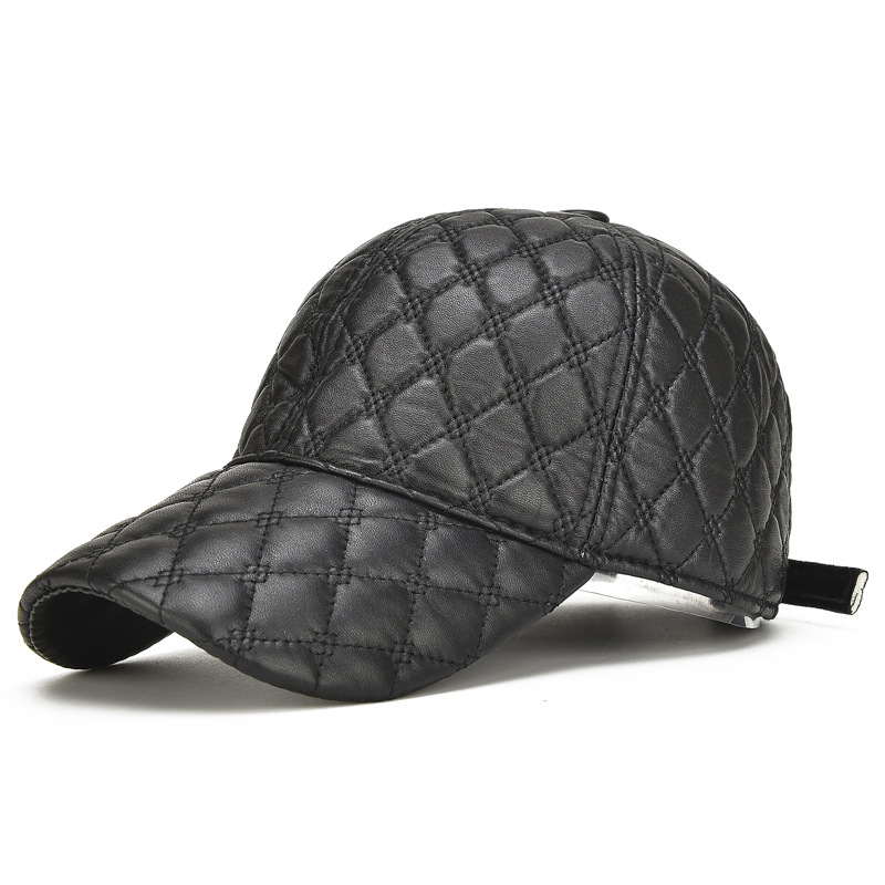 Beret Caps Men Black 100% Real - Leather Work Hat review and price