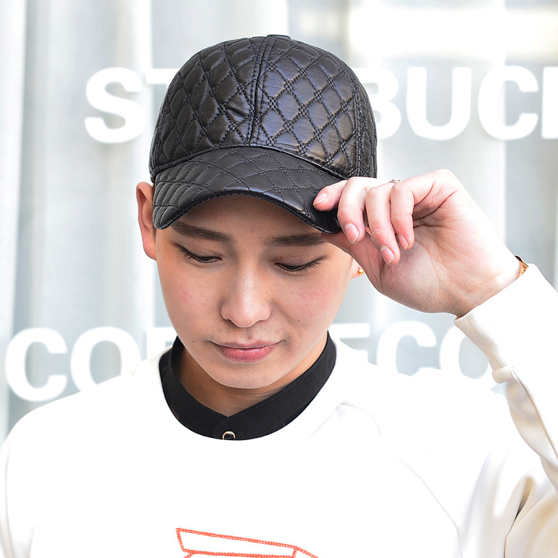 Beret Caps Men Black 100% Real - Leather Work Hat review and price