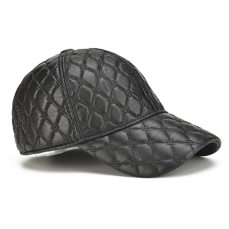 Beret Caps Men Black 100% Real - Leather Work Hat review and price