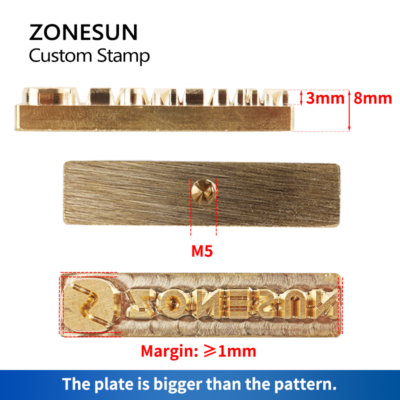 ZONESUN Custom Logo Leather St - Leatherwork Embossing review and price