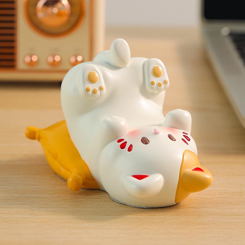 Cute Cartoon Cat Desktop Ornam - Leatherwork Table review and price