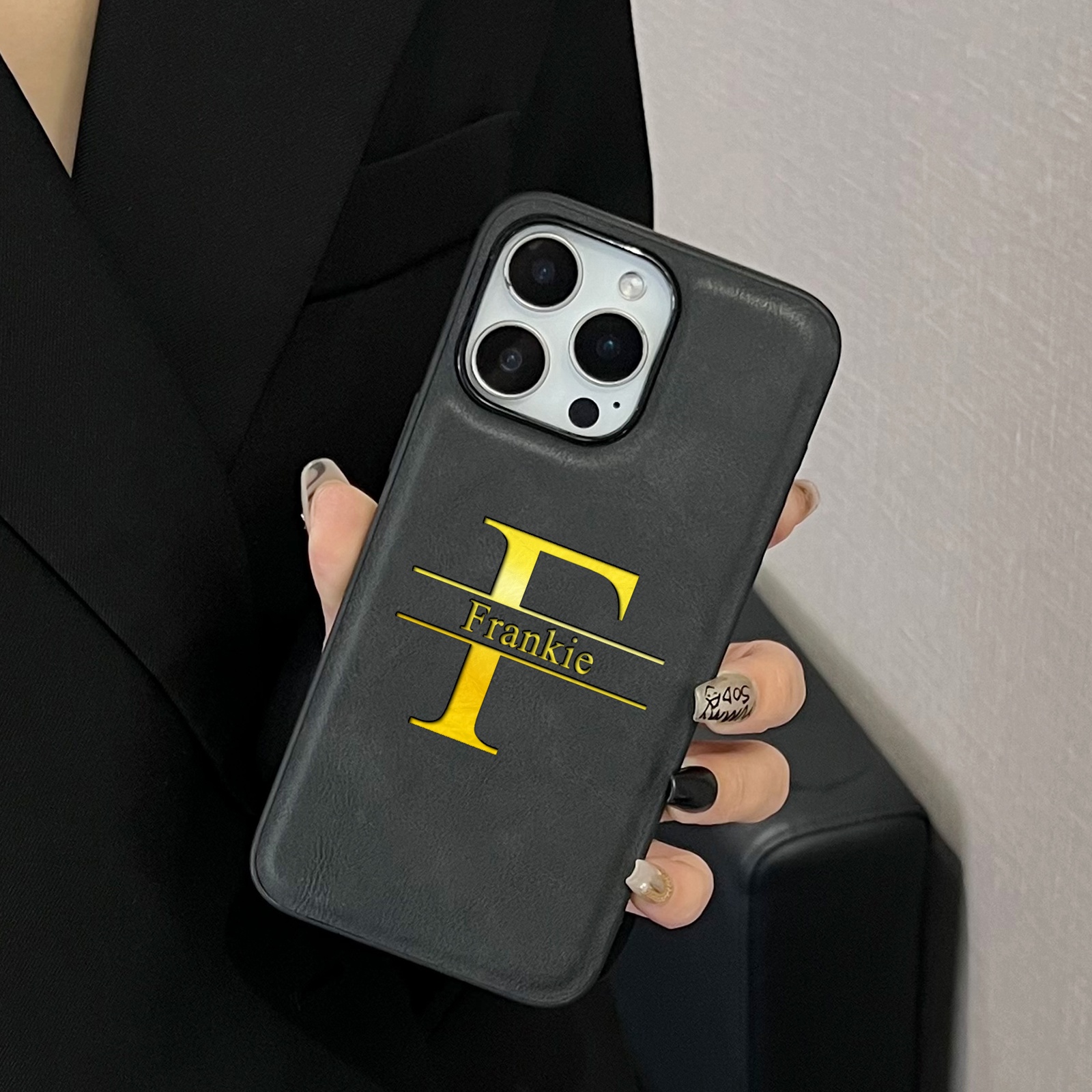 Custom Name Case for iPhone 16 - Leatherwork Letters review and price