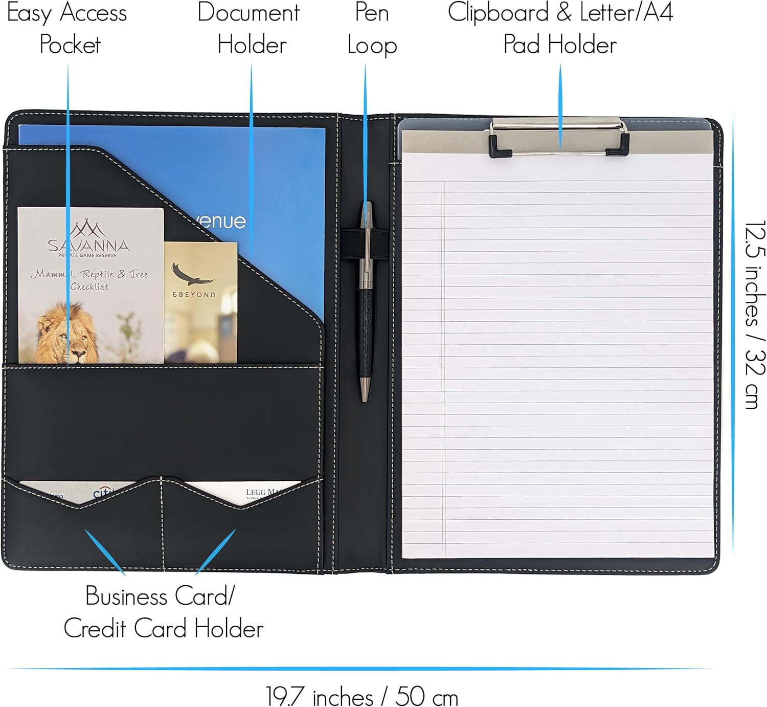 Padfolio Folder with Removable - Leather Work Folder review and price
