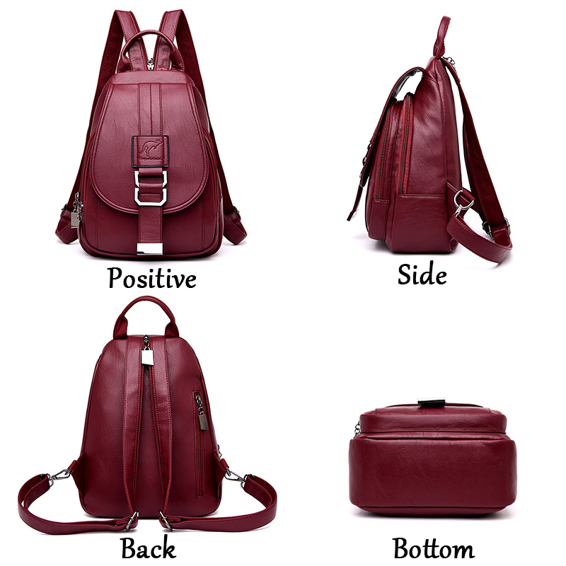 HOT 6 Color Women Backpacks Wo - Leatherwork Letters review and price