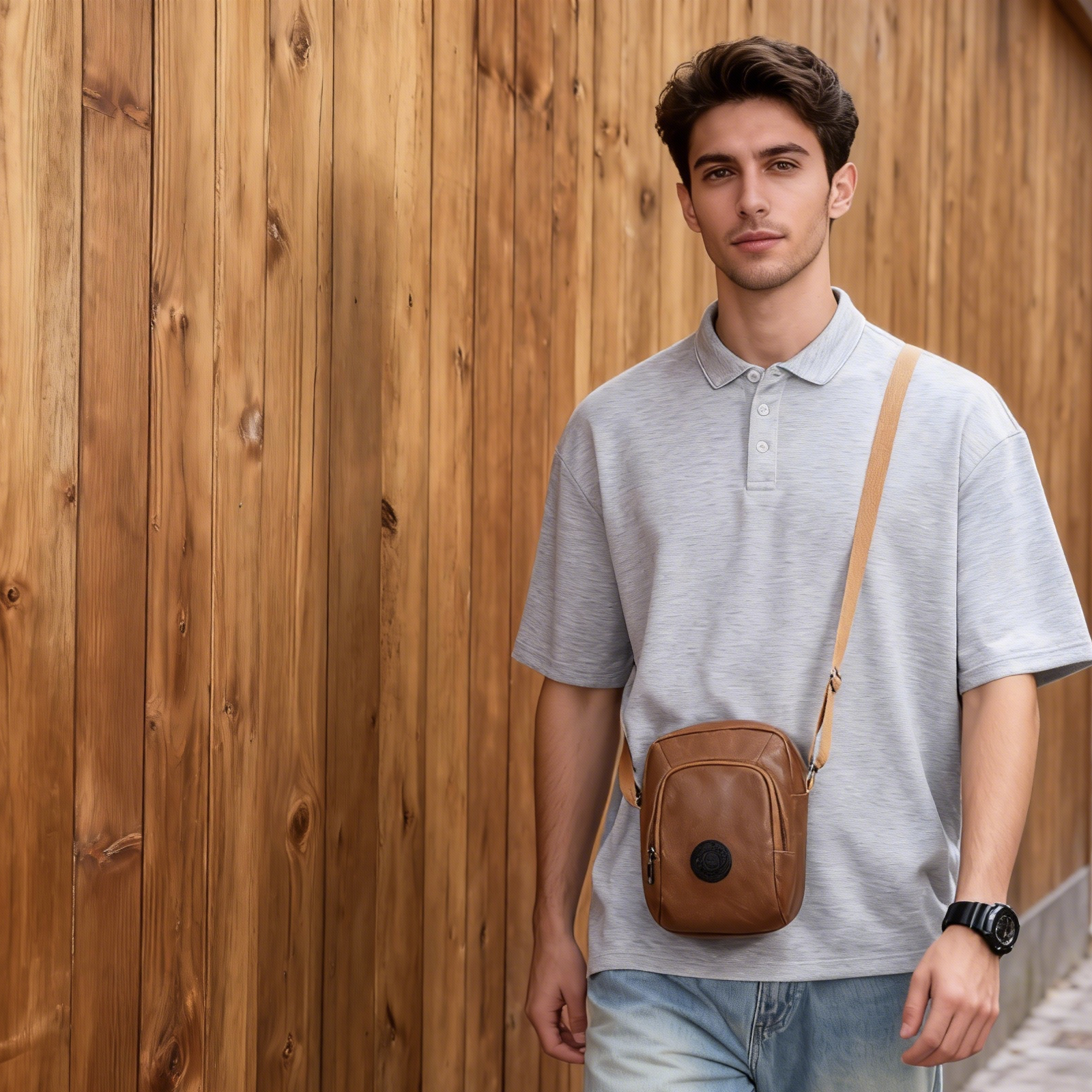 Small Shoulder Sling Bag for M - Leatherwork Letters review and price