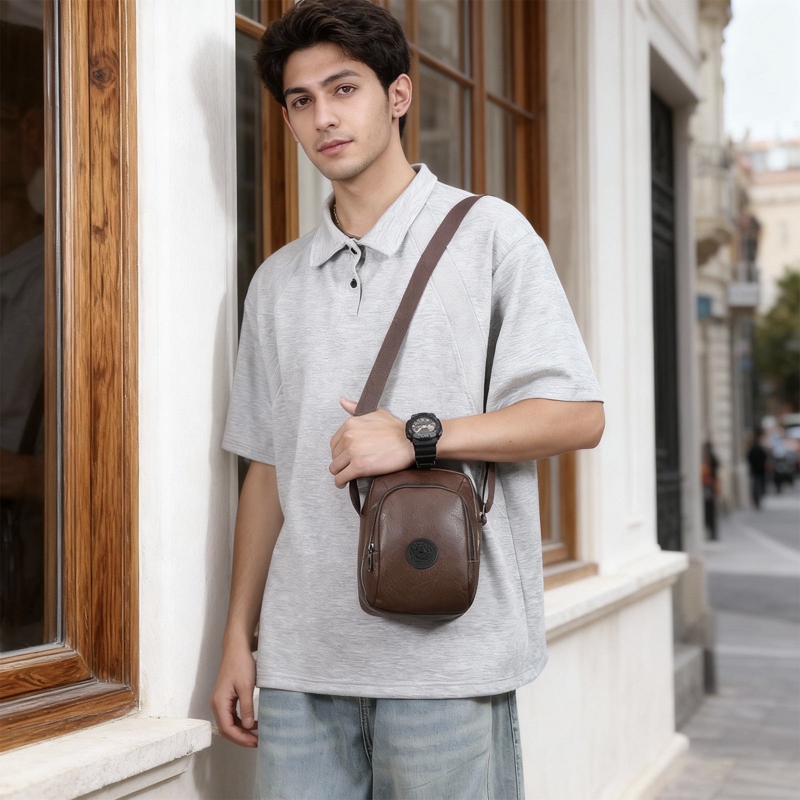 Small Shoulder Sling Bag for M - Leatherwork Letters review and price