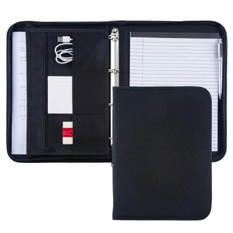 Large Black Business Portfolio - Leather Work Folder review and price