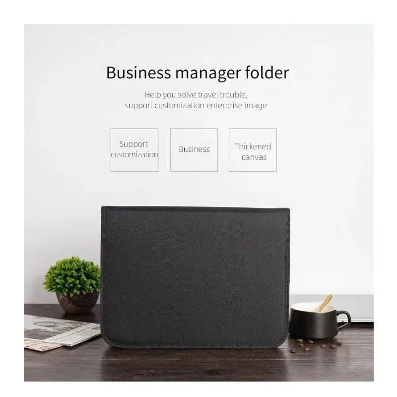 Large Black Business Portfolio - Leather Work Folder review and price