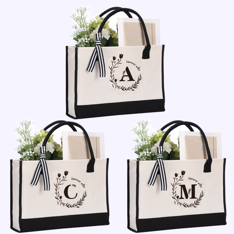 Leather letter print tote bag, - Leatherwork Letters review and price