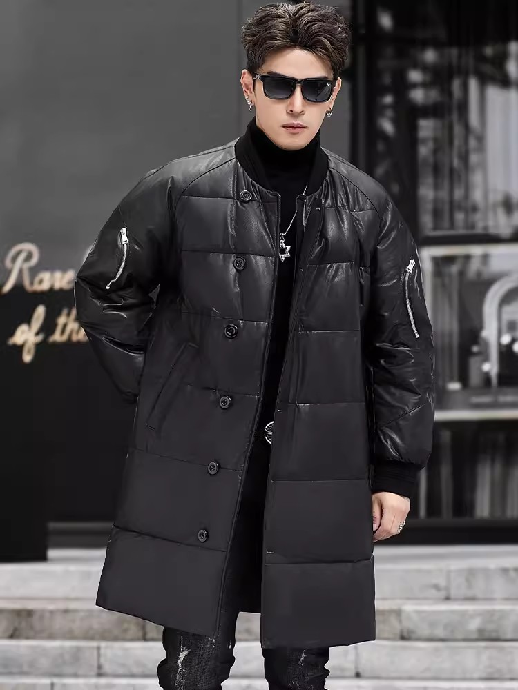 Winter New Men Hooded Long Gen - Leather Work Hat review and price