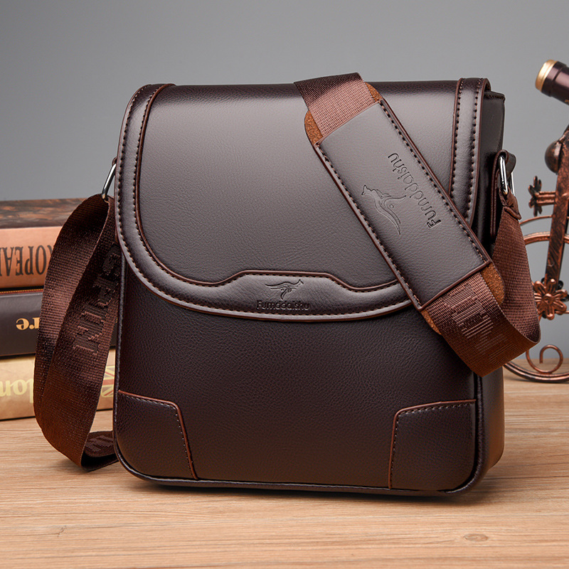 Luxury Brand Men Leather Shoul - Leatherwork Letters review and price