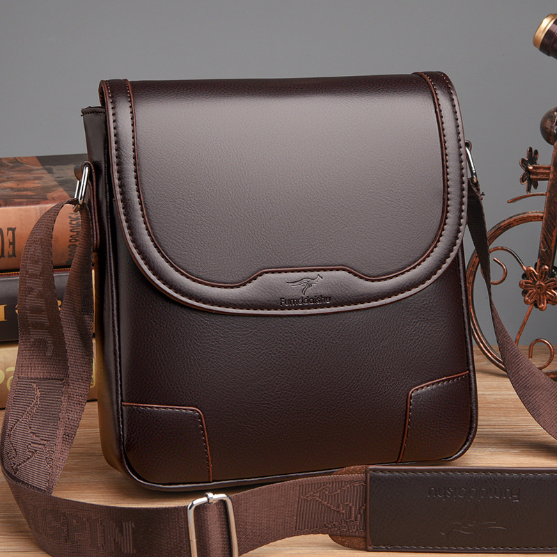 Luxury Brand Men Leather Shoul - Leatherwork Letters review and price