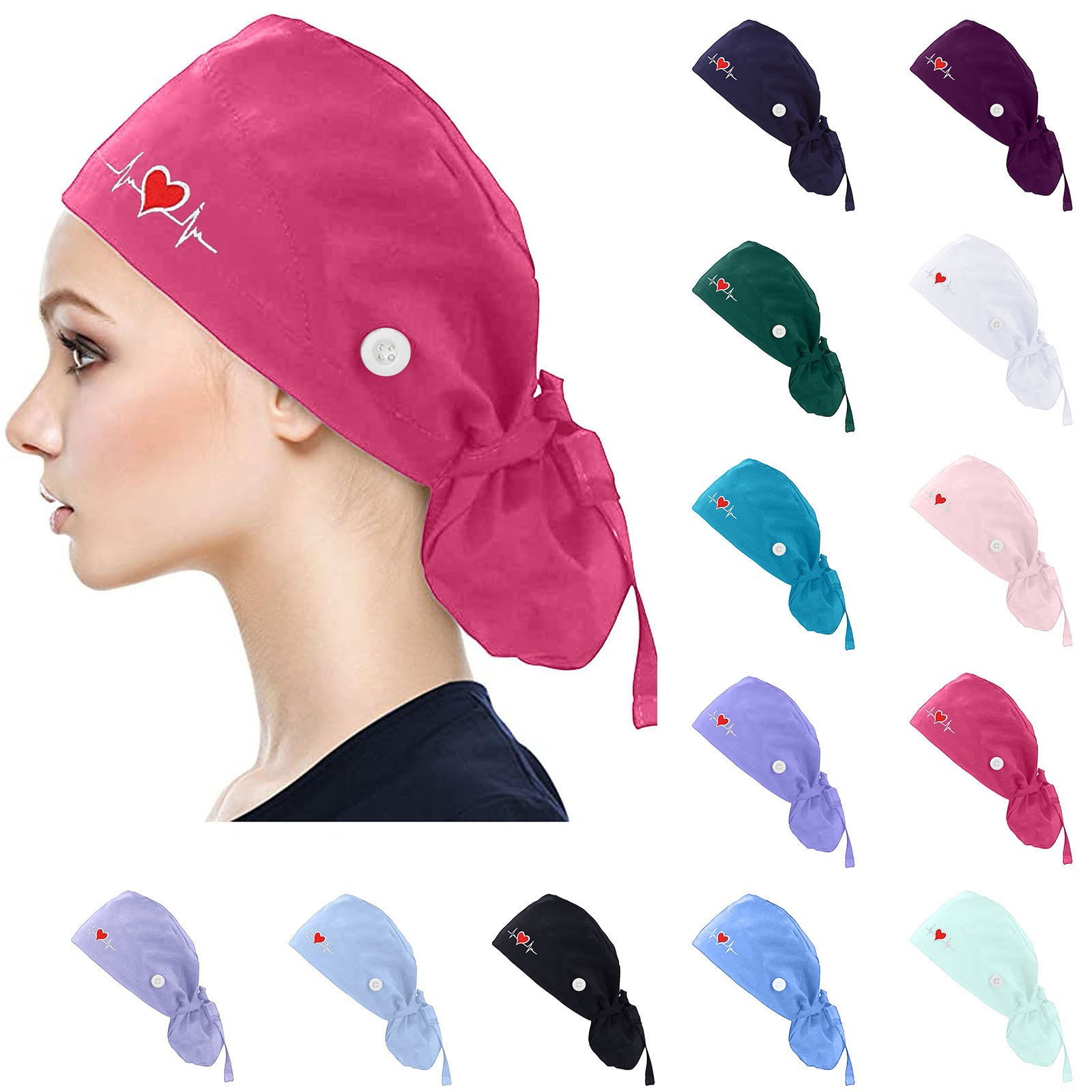 Adjustable Surgical Scrub Caps - Leather Work Hat review and price