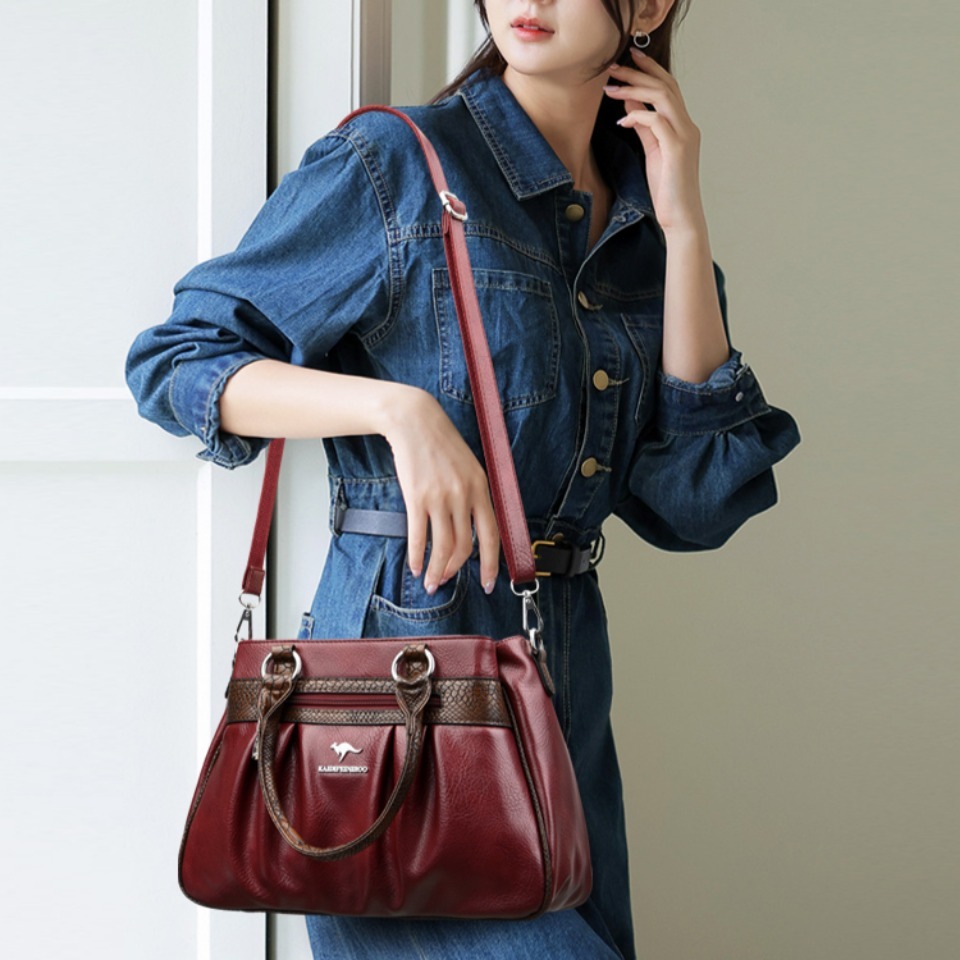 Three Layers Luxury Casual Tot - Leatherwork Letters review and price