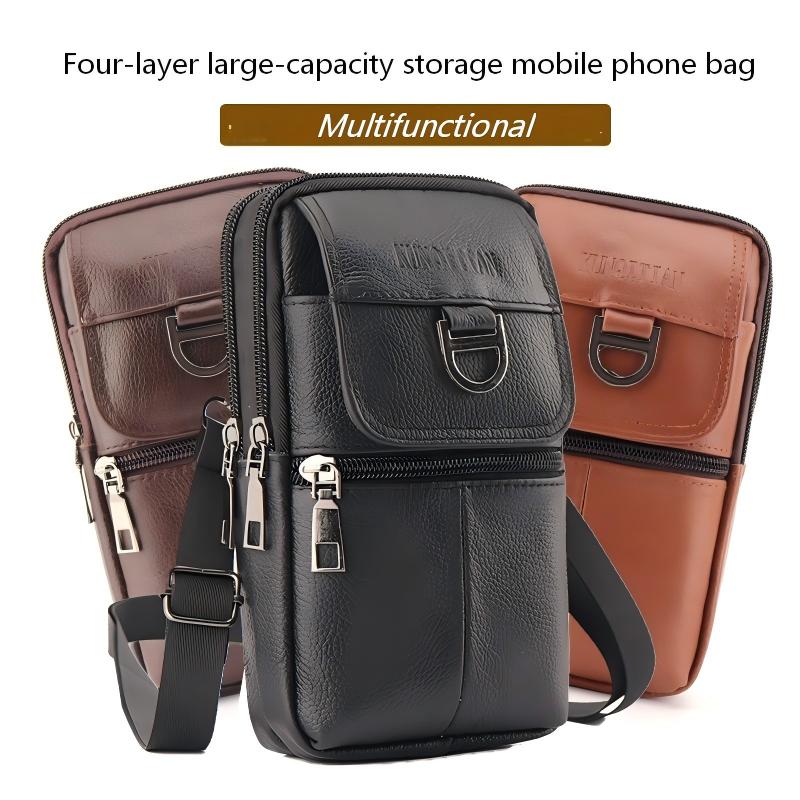 Men's leather waist bag - Larg - Leatherwork Belt review and price