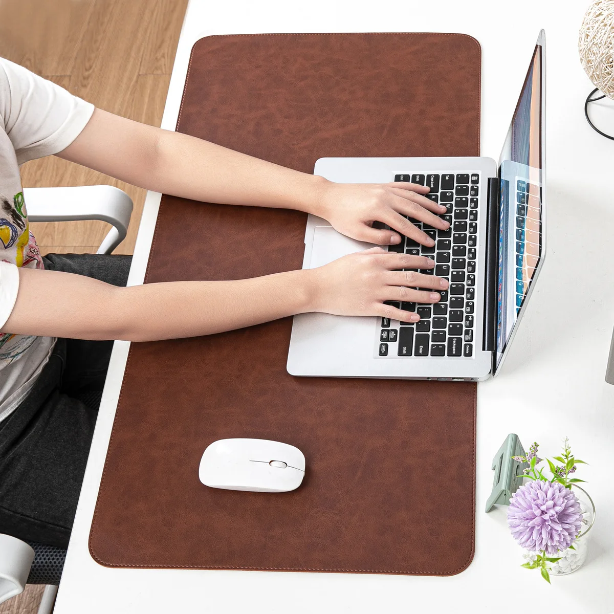 Desk Pad Waterproof PU Mouse P - Leatherwork Table review and price